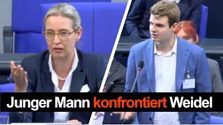 Junger Mann konfrontiert Weidel So reagiert die AfD-Chefin