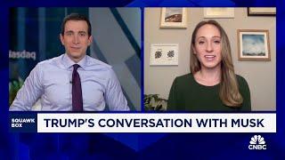 Axios Stef Kight on TrumpMusk interview Surprised how often he went after Biden instead of Harris