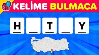 ŞEHİRLERLE KELİME BULMACA #2  - ⏰  5 Saniyede Eksik Verilen Kelimeleri TAHMİN ET  Bul Bakalım