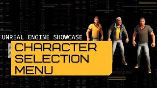 Character Selection Menu Unreal Engine 5 Tutorial