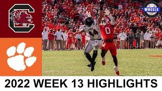 #8 Clemson v South Carolina Highlights  College Football Week 13  2022 College Football Highlights