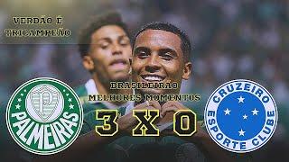 Palmeiras 3 x 0 Cruzeiro - Melhores Momentos - Brasileirão Sub-20 2024