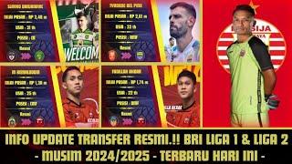 Update Transfer Resmi‼️ Pemain BRI Liga 1 Dan Liga 2 - Musim 20242025 Terbaru Hari Ini 