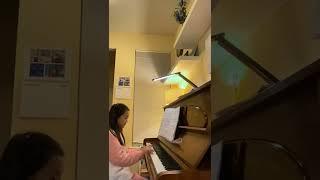 Erin playing piano Christmas waltz