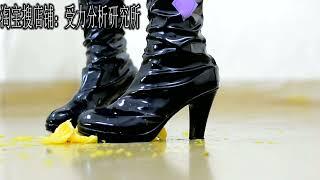 Chinese girl wear cosplay boots crush Akemi Homura