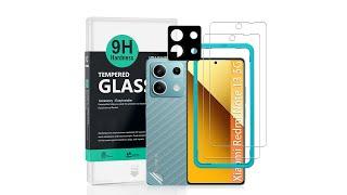 Xiaomi Redmi Note 13 5G Tempered glass ibywind Protector & Easy Install Kit & Camera Lens Protector