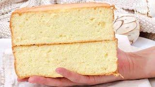 FLUFFY Vanilla Sponge Cake Recipe  The BEST Genoise Sponge Cake