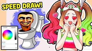 BESTFRIEND Speed DRAWING Challenge in Roblox