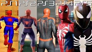 PS1 vs PS2 vs PS3 vs PS4 vs PS5  Spider-Man Games  Graphics & Gameplay Comparison