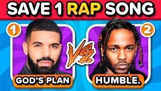 SAVE ONE DROP ONE RAP SONGS EDITION   Music Quiz Challenge