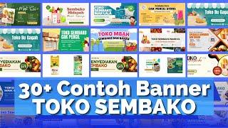 30+ CONTOH SPANDUK TOKO SEMBAKO TERBAIK  TEMPLATE SANGAT COCOK UNTUK DESAINER & PEMILIK USAHA