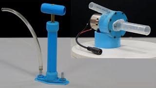 2 amazing idea from PVC pipe  DIY water pump and bike pump