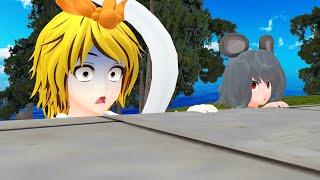 Touhou MMD Nazrin and Shou encounter an unspeakable evil