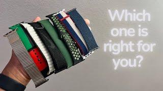 Reviewing EVERY Apple Watch band  Which is right for you?