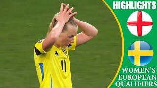 England vs Sweden  HIGHLIGHTS  Womens Euro 2025 Qualifiers