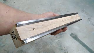 WoodworkingMaking a planer knife polishing jig How to Sharpen Planer Knives with Sandpaper