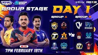 GameBird FFPL III - Day 1 - A vs B  Free Fire Pakistan League Season 3