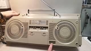 SHARP GF-575 ZB -- красавец-бумбокс-геттобластер прямо из золотого века аудио