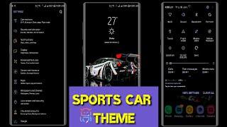 Sports Car Samsung Theme For Oreo And Nougat