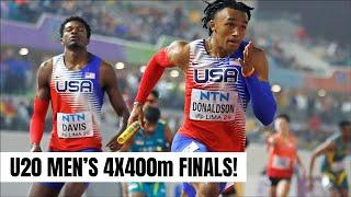 Mens 4x400m Relay FINALS - U20 World Athletics Championship Lima 2024