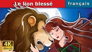 Le lion blessé  The Wounded Lion in French  @FrenchFairyTales