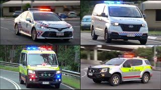 Multiple Ambulances and Police Vehicles Responding - Mini-Compilation #1 Queensland Australia