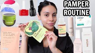LETS HANG OUT At home pamper routine  *self care day*