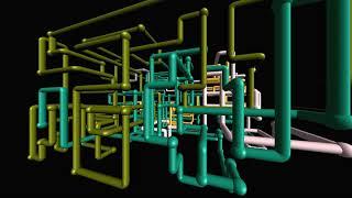 169 1080p 3d Pipes Screensaver 10 Hours no loop with teapots