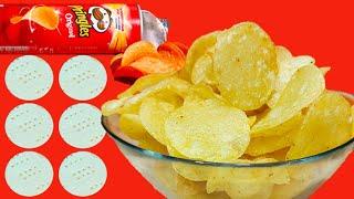 طرز تهیه چیپس کچالو  چیپس ورقی  چیپس بریان شده  Pringles Chips Recipe