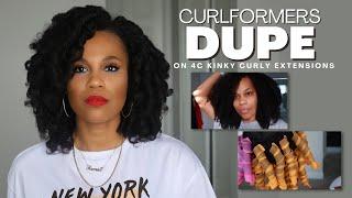 Testing My Curlformers Dupe On My 4C Kinky Curly Wig