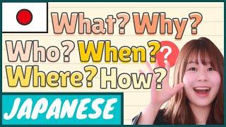 【5W1H】Japanese Question What  Who  Where  Why  When  How｜Japanese vocabulary