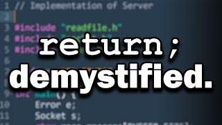 do you know how return works under the hood? are you SURE?