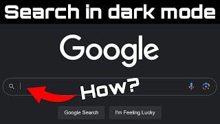 How to use Google Search in dark mode quick & easy tutorial