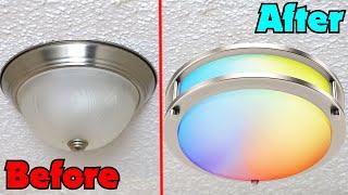 How To Install a WiFi LED RGB Ceiling Light Fixture