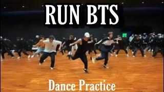 달려라 방탄 RUN BTS Dance Practice clips posted by THV Instagram story