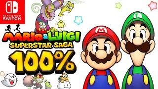 Mario & Luigi Superstar Saga Nintendo Switch - 100% Longplay Full Game Walkthrough Gameplay Guide