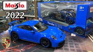 2022 MAISTO PORSCHE 911 GT3 118 DieCast Miniature Model Cars