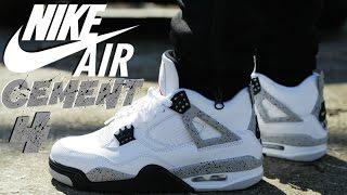 2016 Jordan 4 Cement w On Foot + Comparison