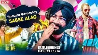 CONQUEROR RANK 57   BGMI LIVE  GTXPREET PUBG LIVE