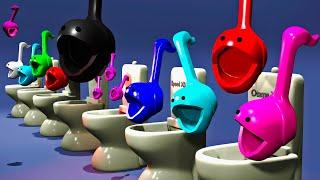 Skibidi Otamatone Toilet Sound Variations Funny Animation #skibidi #otamatone #soundvariations