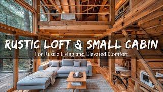 Rustic Elegance Small Cabin Ideas with Loft for Rustic Living and Elevated Comfort