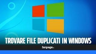 Come cancellare file doppi in Windows
