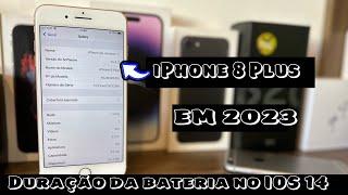 iPhone 8 Plus no IOS 14 Duração da bateria e Fluidez Impressionante 2023