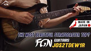 The Most Beautiful Stratocaster Top? JOS2TDEW1R - FGN Guitars Demo  Made In Japan