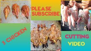 woman chicken cutting educational video