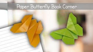 PAPER BUTTERFLY BOOK CORNER ‼️ ORIGAMI BUTTERFLY 