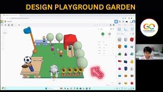 Designing a Beautiful Playground Garden using Tinkercad  #3ddesign
