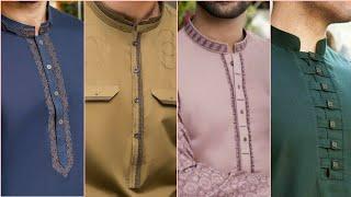 Men kurta neck Designs 2023  Men Shalwar Kameez Design For Eid