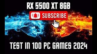 RX 5500 XT 8 GB - Test In 100 PC Games 2024 - Ultra settings fps 1080p  Ryzen 5 4500 fHDgaming