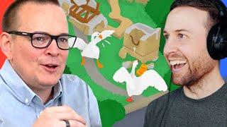 CRAZY Geese DESTROY Town Untitled Goose Game Coop with Mr Sark